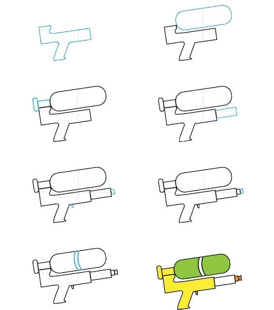 Pistolet à eau (2) dessin