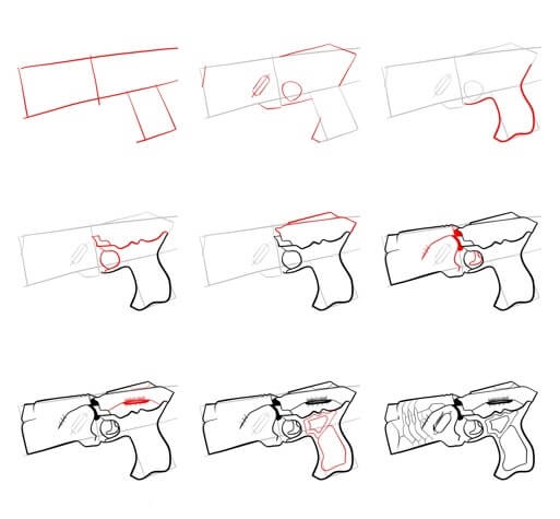 Pistolet électrique (1) dessin