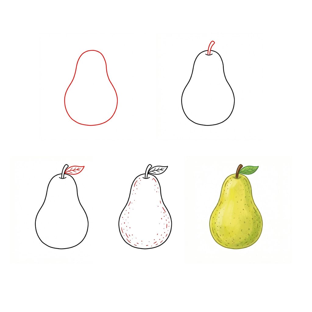 Poire juteuse dessin