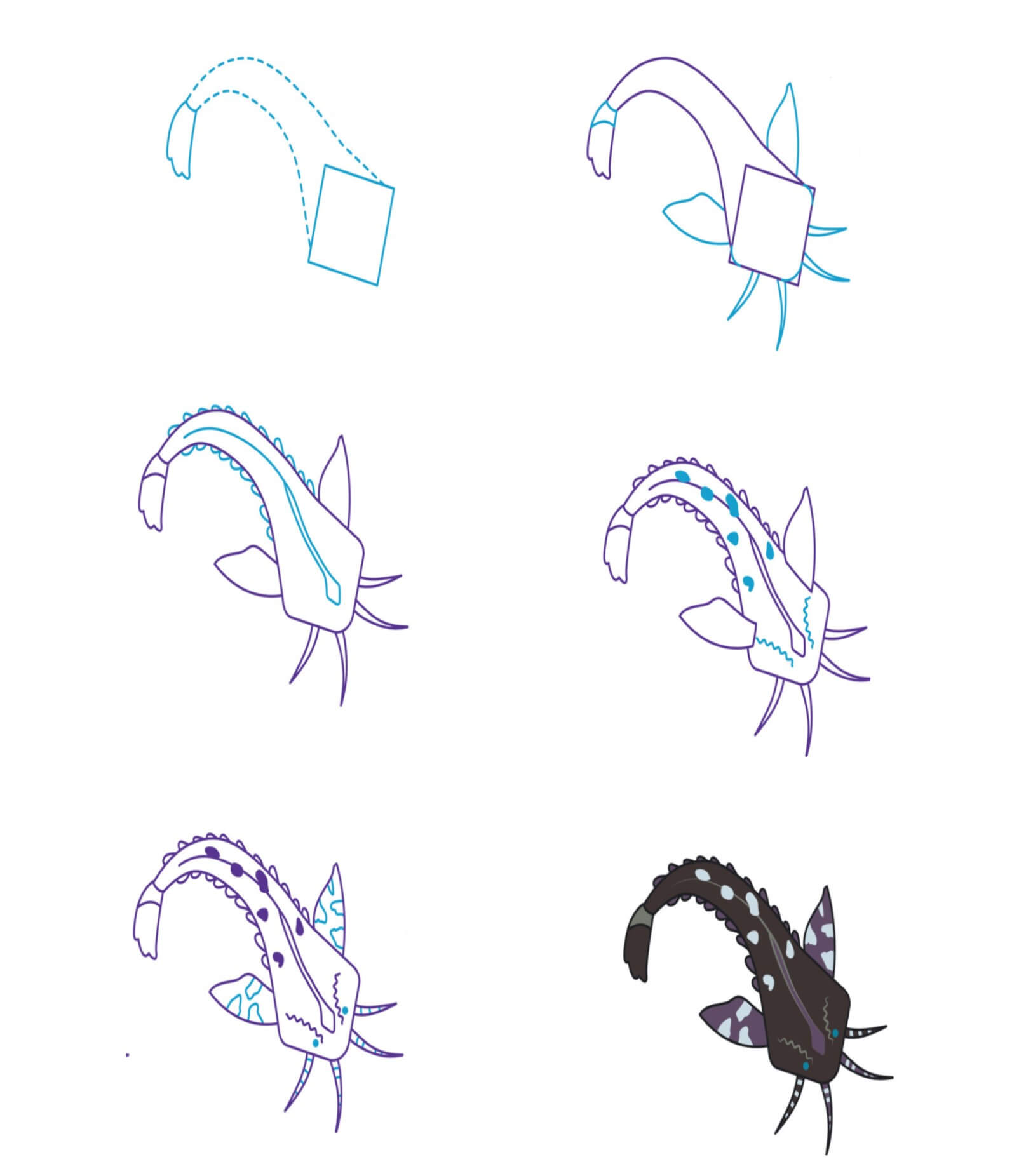 Poisson Agamyxis dessin