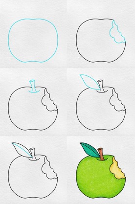 Pomme verte dessin