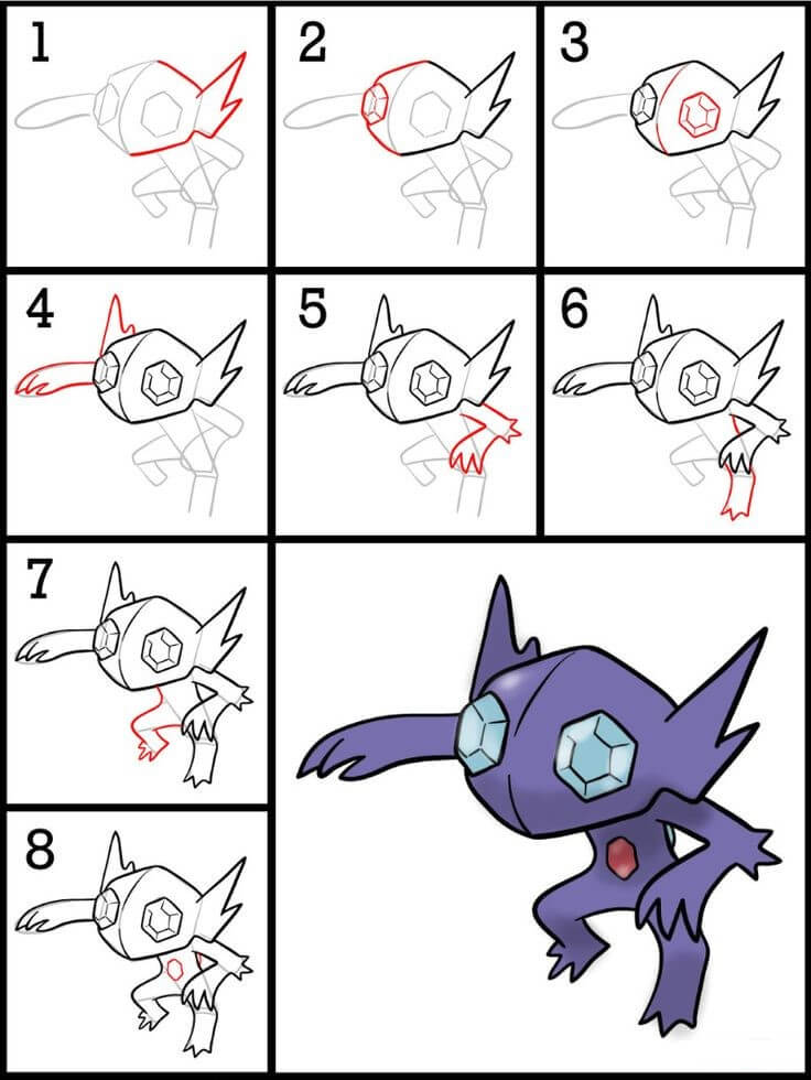 Sableye dessin