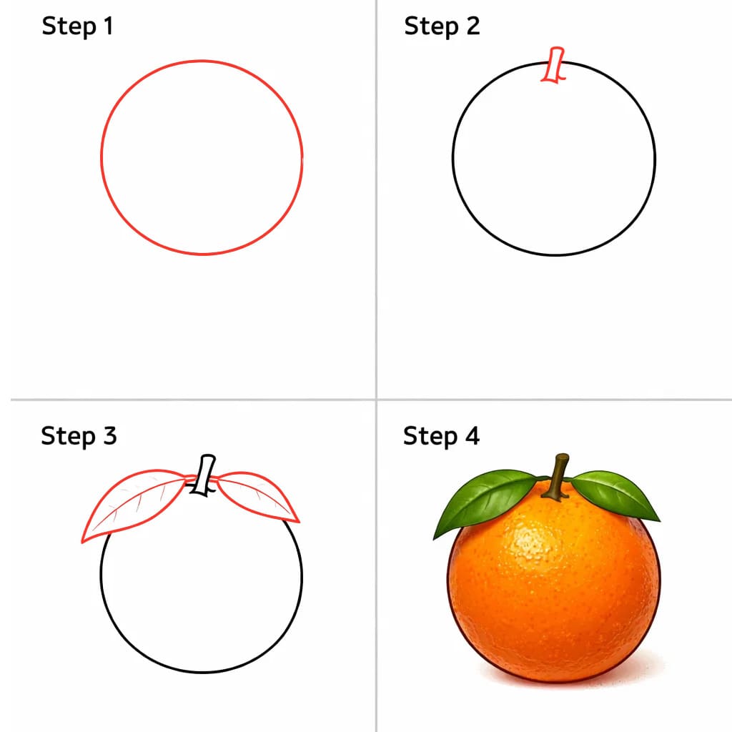 Simple Orange dessin