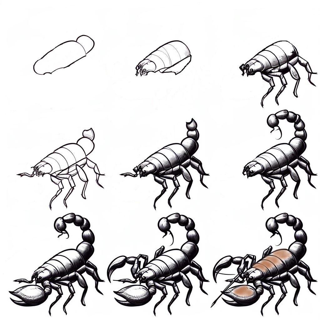 Skorpioni idea (20) dessin