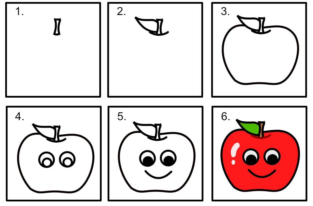 Sourire de pomme dessin