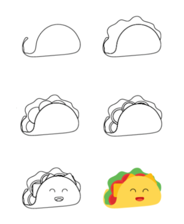 Sourire de tacos dessin