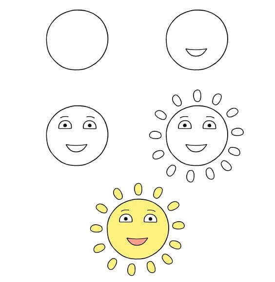Sourire du soleil (8) dessin
