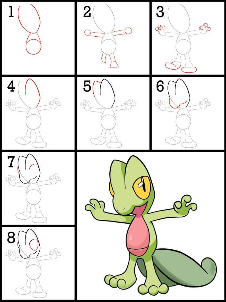 Treecko dessin