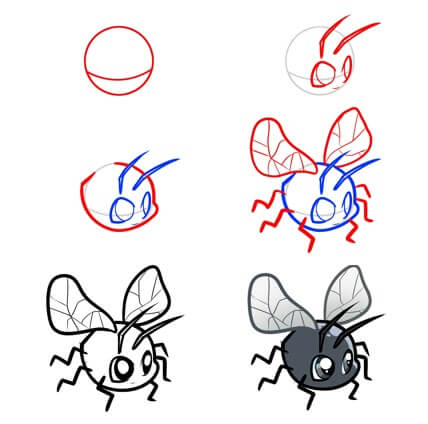 Une idée de mouche (10) dessin