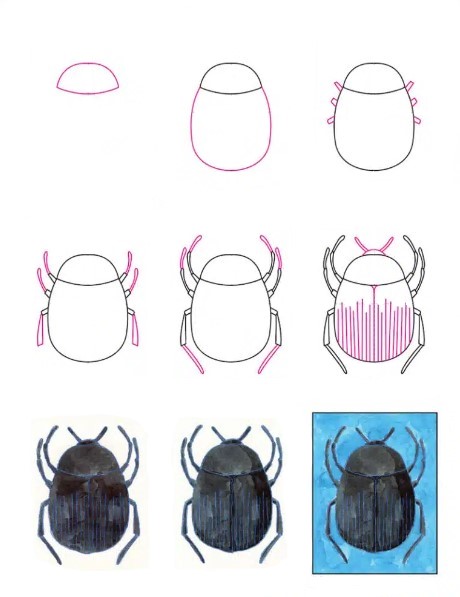 Une idée de scarabée (2) dessin