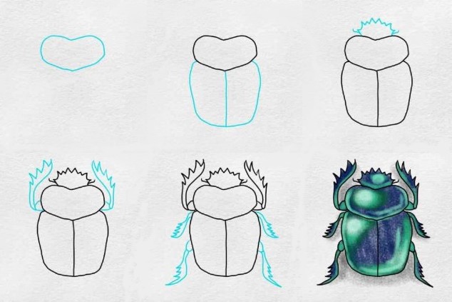 Une idée de scarabée (8) dessin