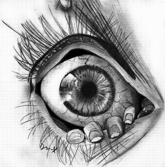 Yeux chicanos (3) dessin