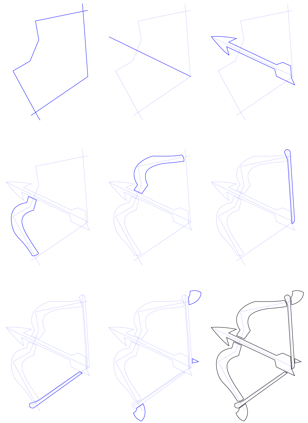 Arc et flèche (17) dessin