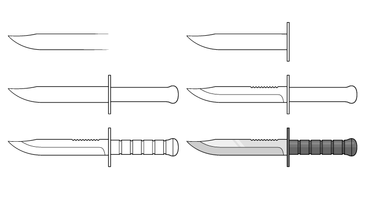 Couteau dans les idées de jeux (10) dessin