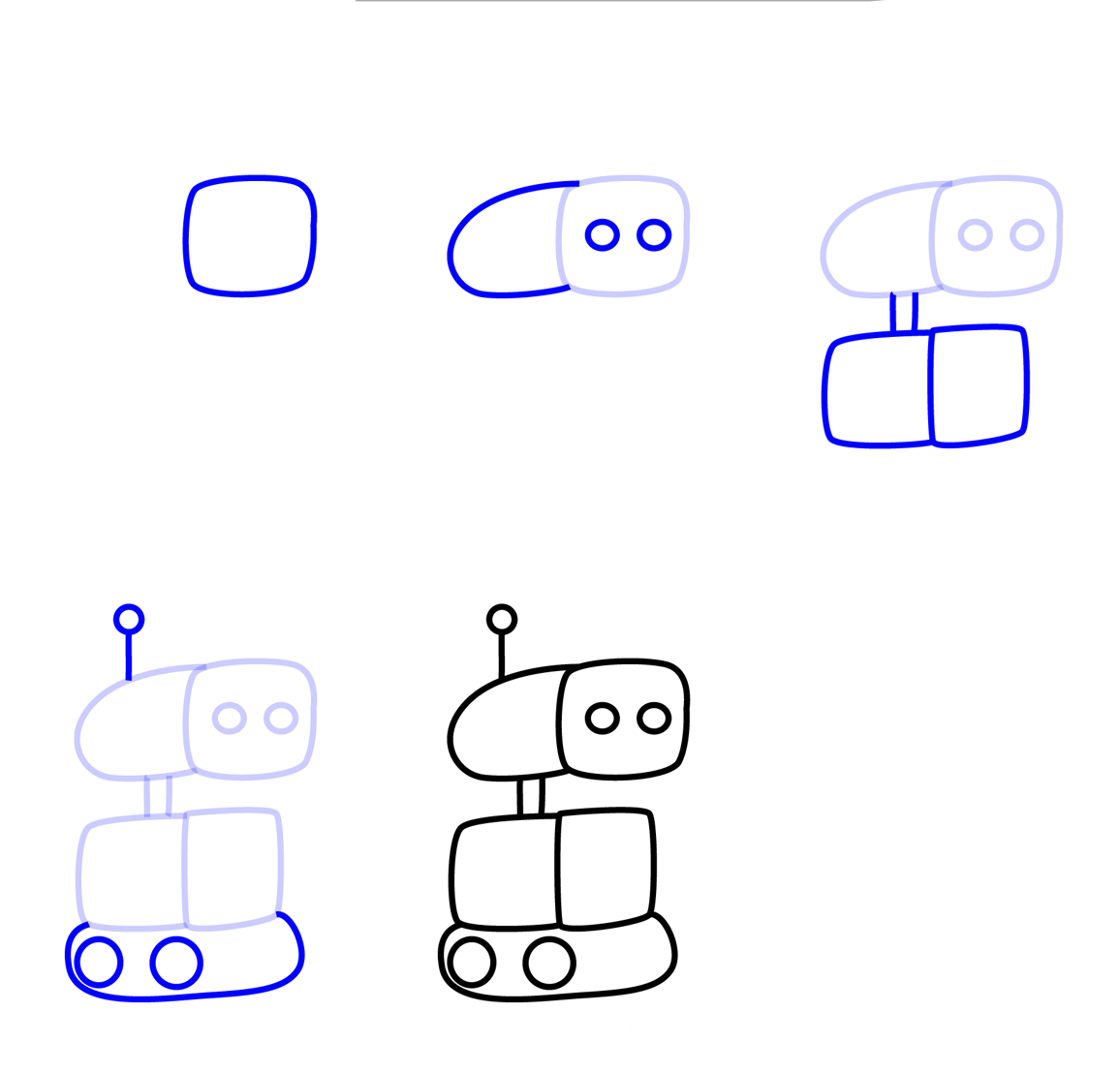 Dessiner un robot simple (2) dessin