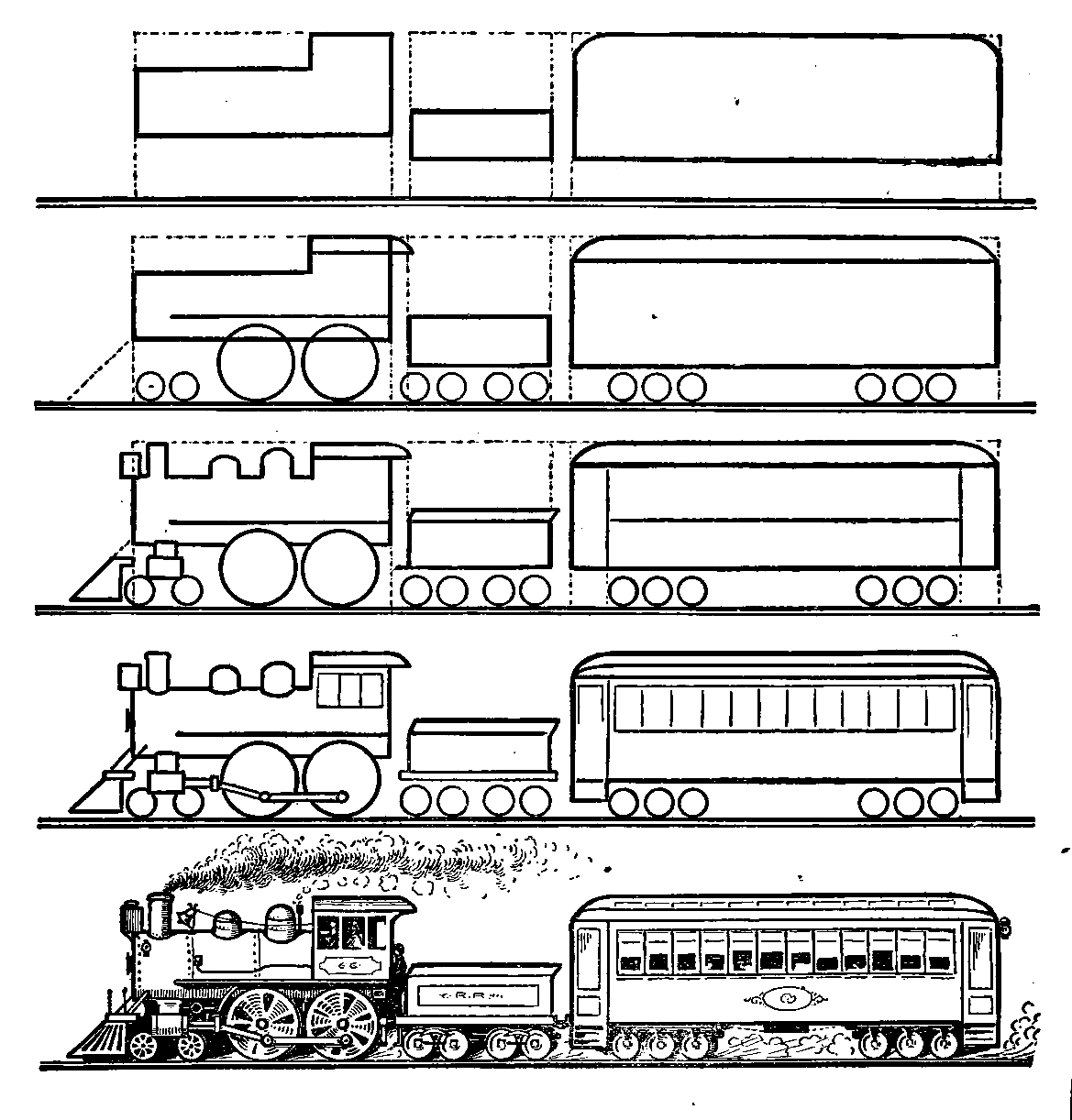 Étapes simples pour dessiner un navire (2) dessin