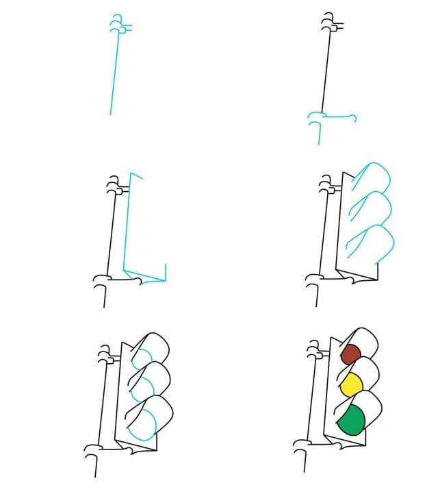 feux de circulation (3) dessin