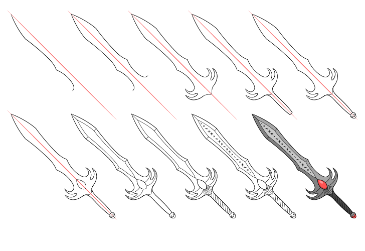 Grande épée (3) dessin