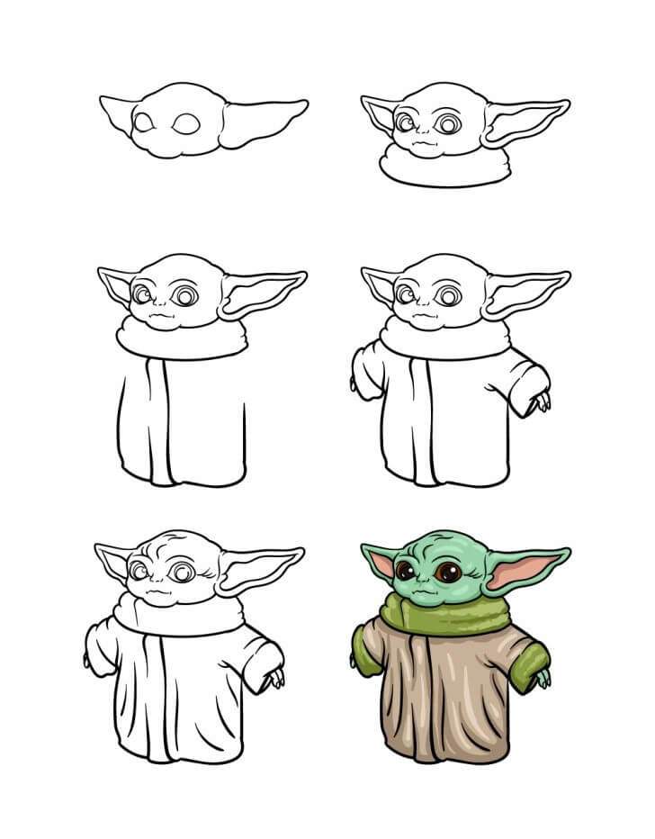 Idée bébé Yoda (17) dessin