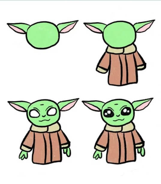 Idée bébé Yoda (6) dessin