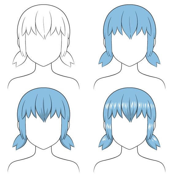 Idée cheveux (1) dessin