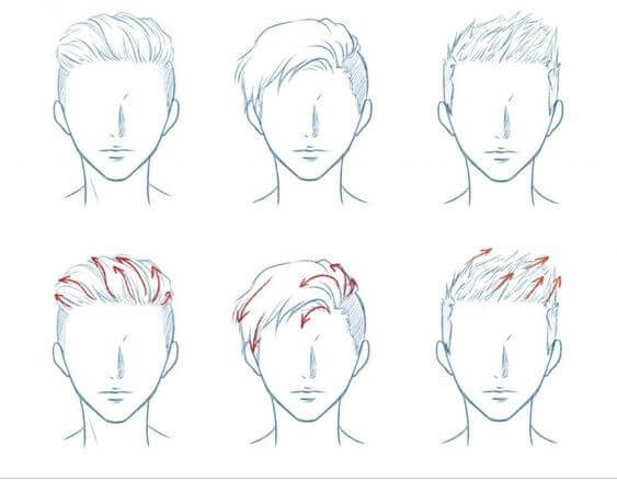 Idée cheveux (10) dessin