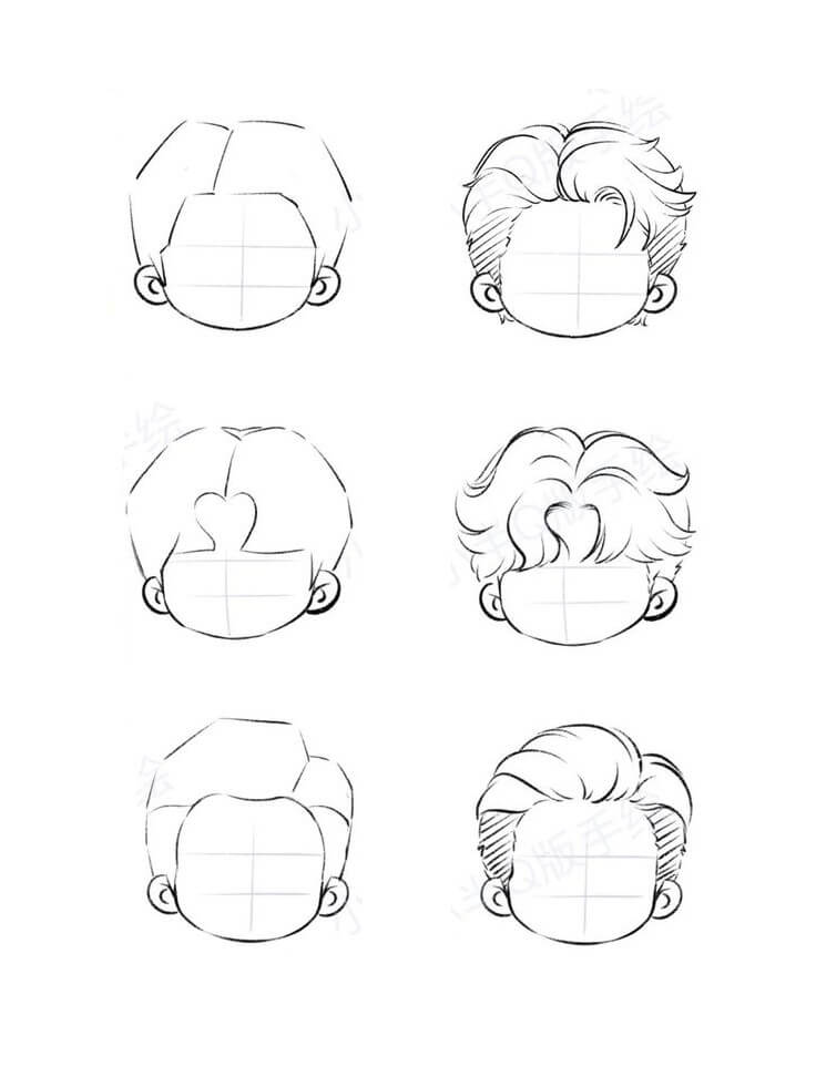 Idée cheveux (12) dessin