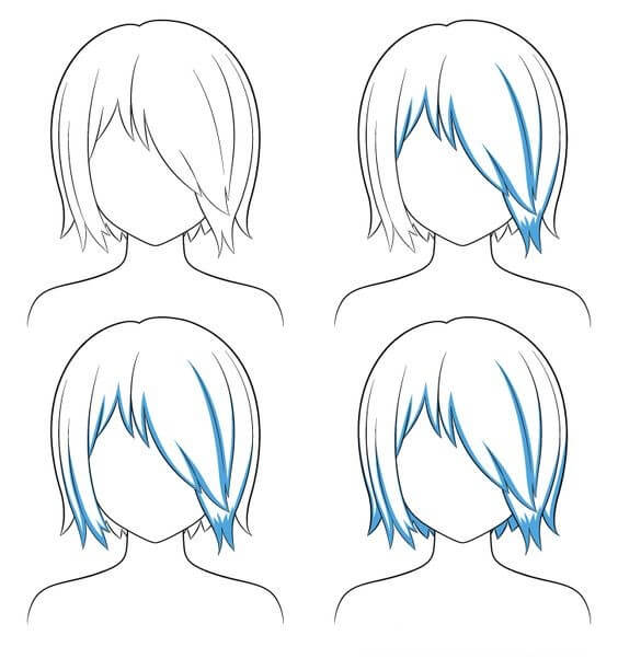 Idée cheveux (19) dessin