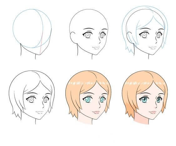 Idée cheveux (2) dessin