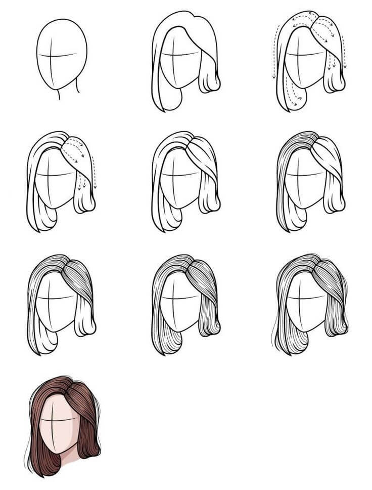 Idée cheveux (22) dessin