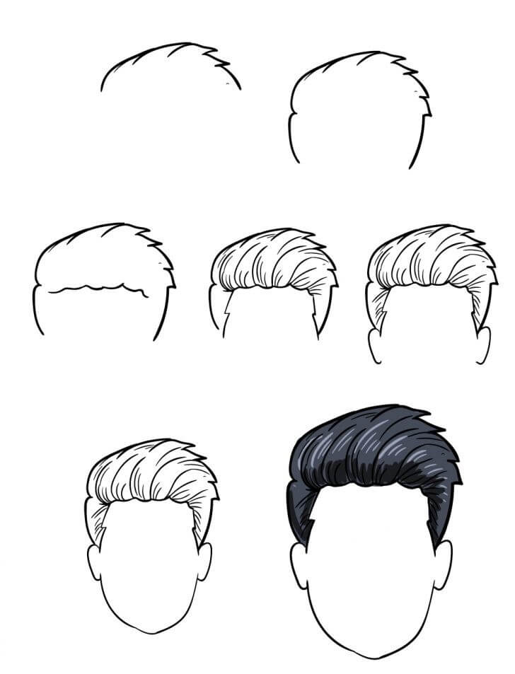 Idée cheveux (23) dessin