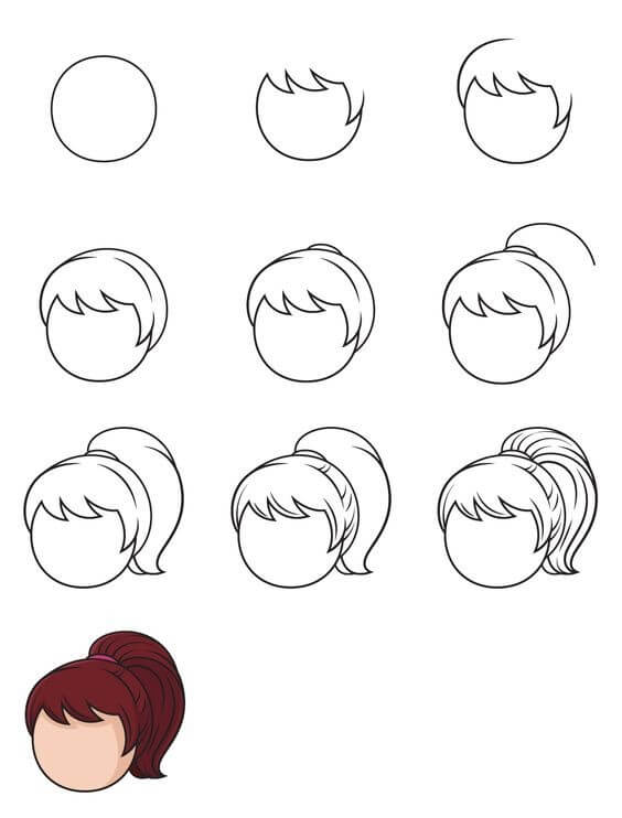 Idée cheveux (29) dessin