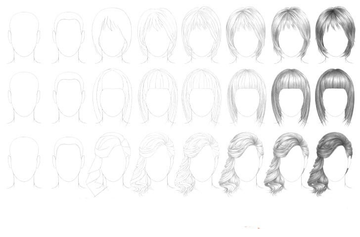 Idée cheveux (31) dessin
