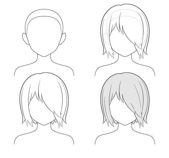 Idée cheveux (4) dessin