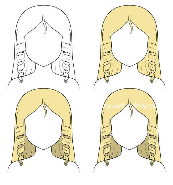Idée cheveux (7) dessin