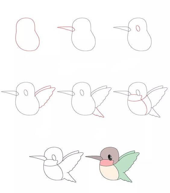 Idée colibri (1) dessin