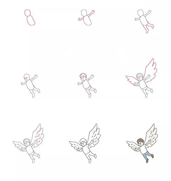 Idée d'ange (3) dessin
