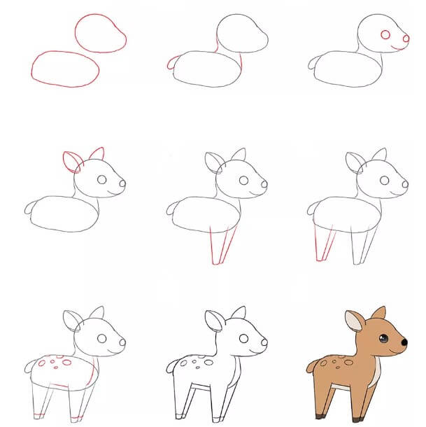 Idée de cerf (5) dessin