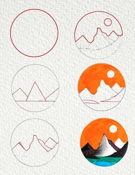 Idée de montagnes (1) dessin