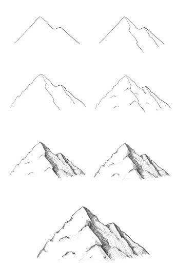 Idée de montagnes (13) dessin