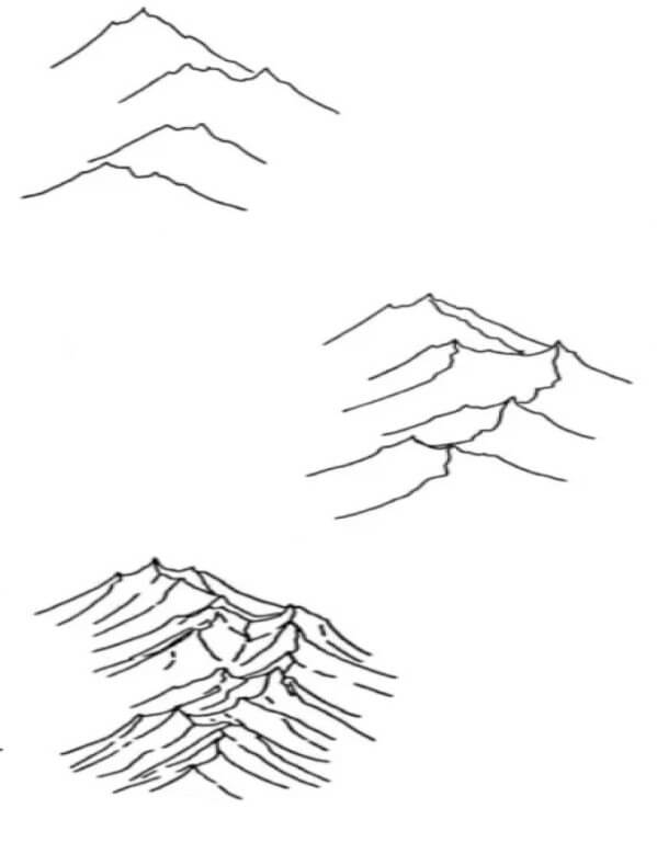 Idée de montagnes (19) dessin