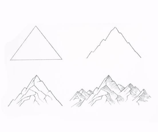 Idée de montagnes (7) dessin