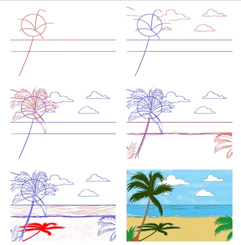 Idée de plage (16) dessin