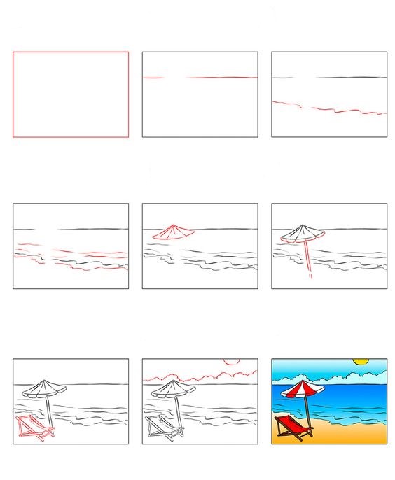 Idée de plage (6) dessin