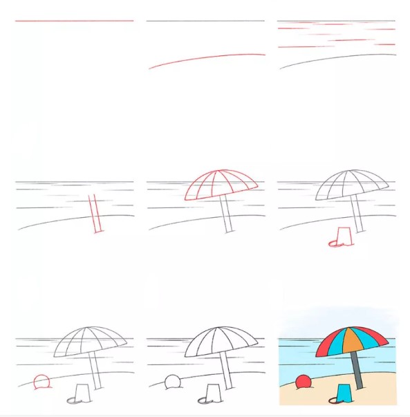 Idée de plage (7) dessin