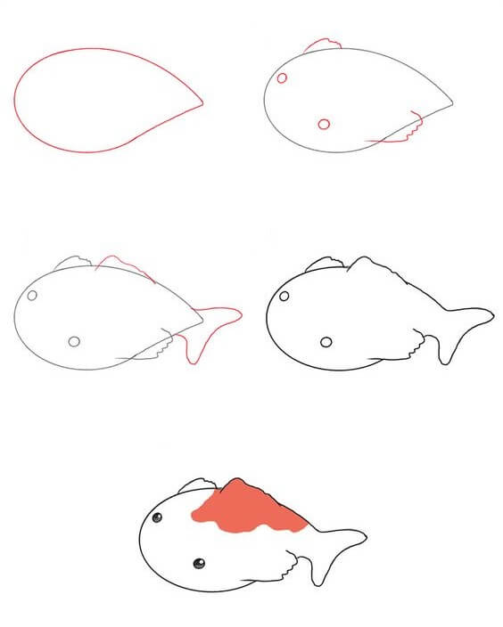 Idée de poisson Koi (23) dessin