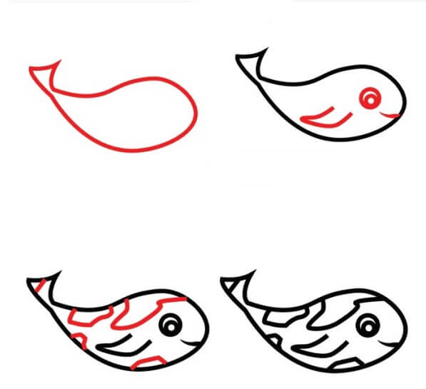 Idée de poisson Koi (8) dessin