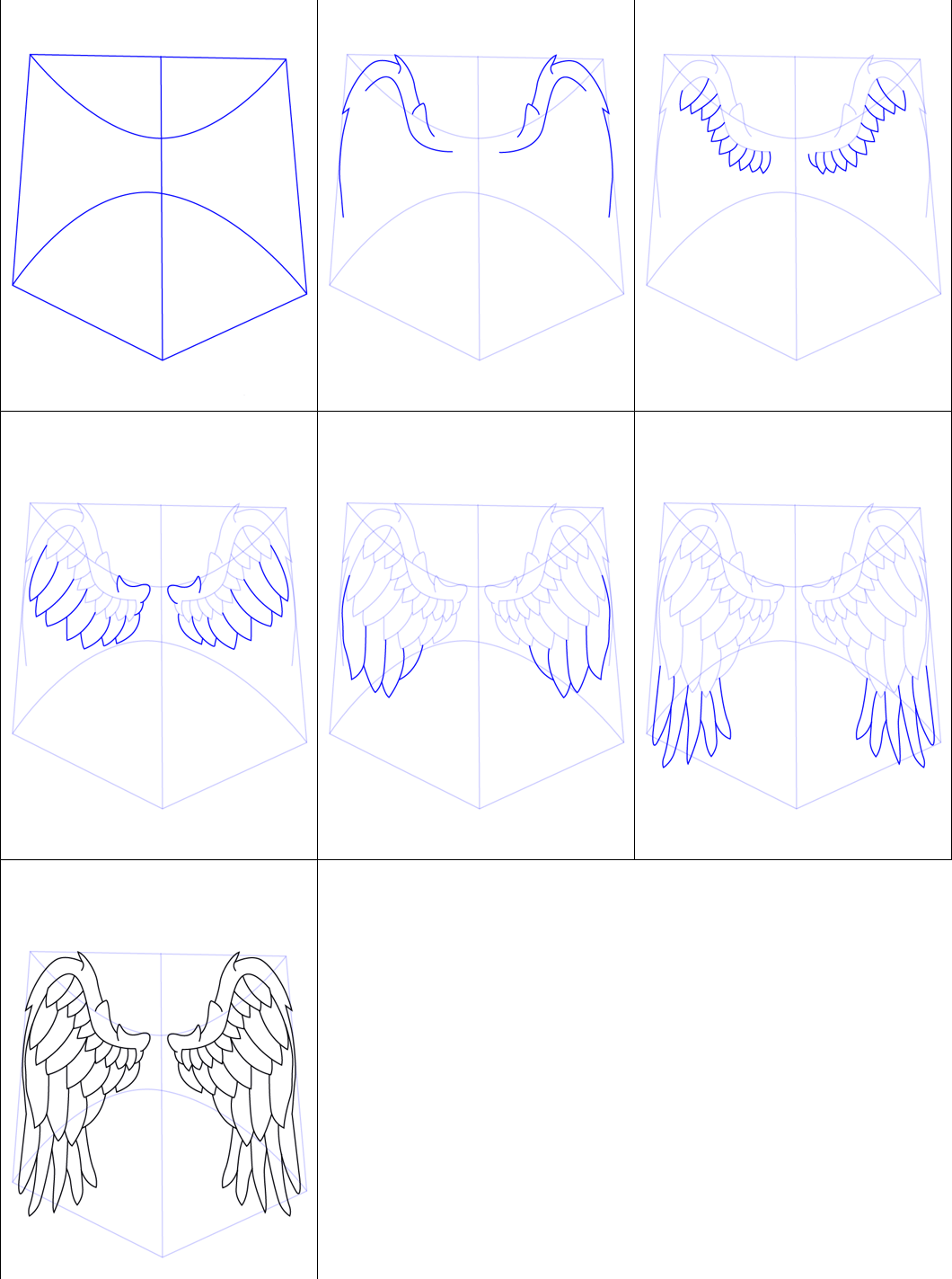 Idée des ailes d'ange (27) dessin