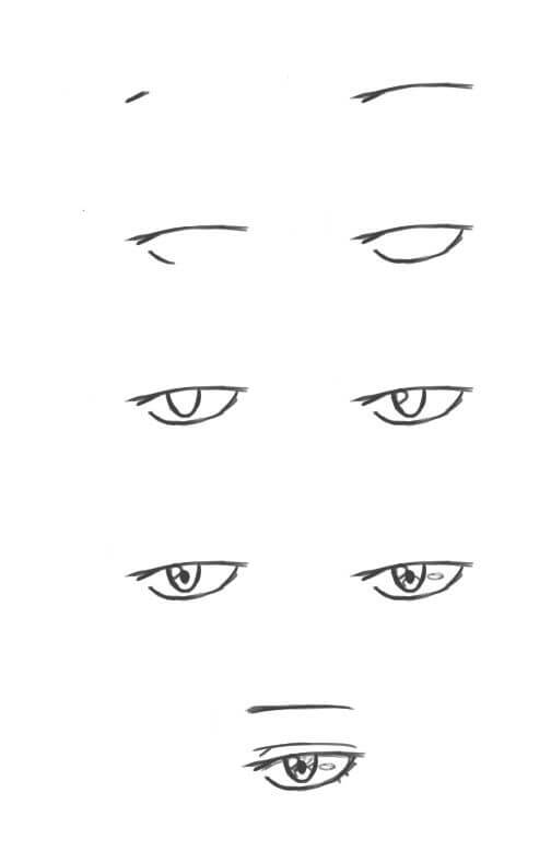 Idée d’yeux d’anime (2) dessin