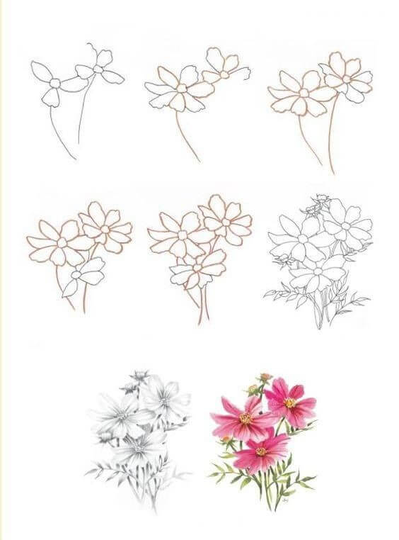 Idée fleur (12) dessin